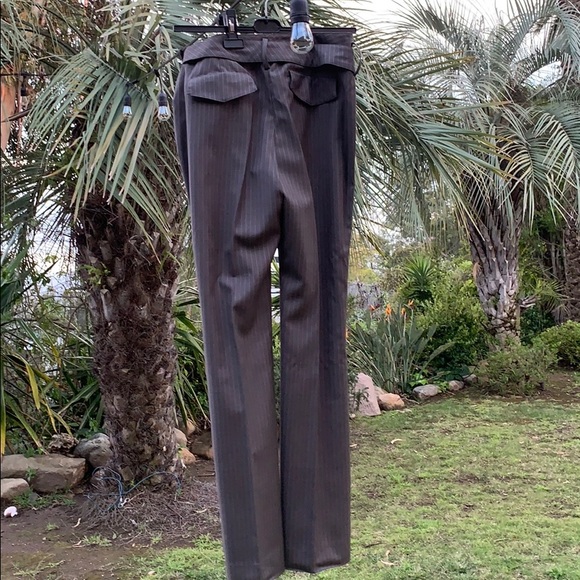 Anne Klein Grey Pinstripe Pant Suit (SIZE: 4) - Picture 7 of 8